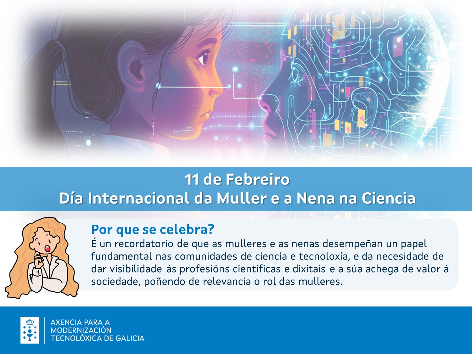  Día Internacional da Muller e da Nena na Ciencia.